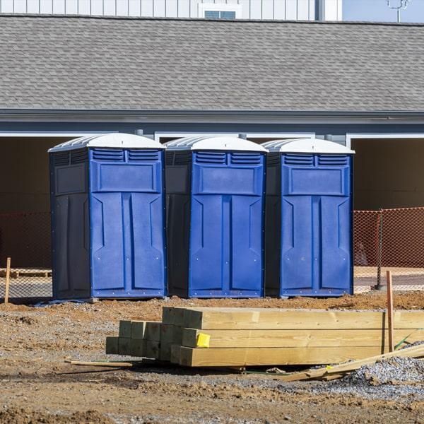Heavy-duty construction site porta potty in Whitman, Pennsylvania