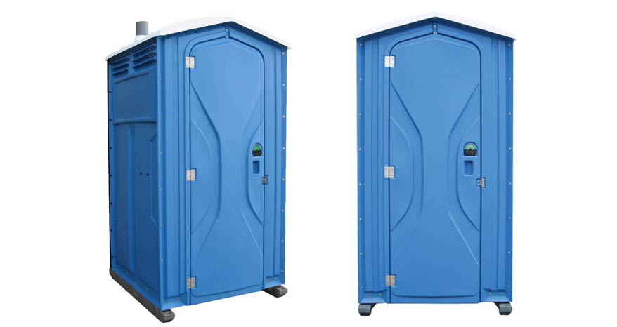 Long-term porta potty units on site in Whitman, Pennsylvania